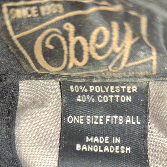 Men's- (Unisex) Obey Snapback Hat - Picture 3 of 7